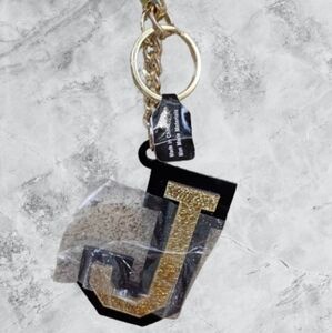 Gold and Black Keychain